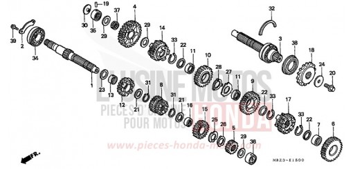 BOITE DE VITESSES CB600FW de 1998